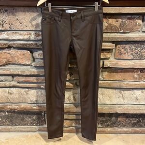 KanCan Farrah Low Rise Faux Leather Skinny Pants